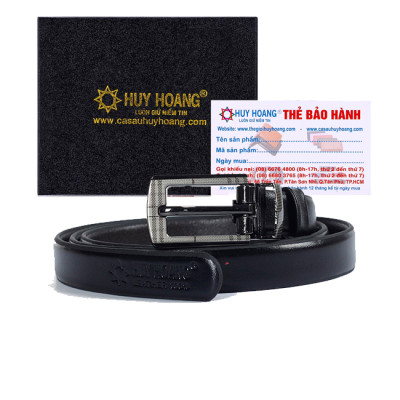 Dây thắt lưng nữ Huy Hoàng da bò 2P màu da, đen, đỏ, nâu, xanh đậm, xanh dương, cam HC5114-15-16-17-18-19-30