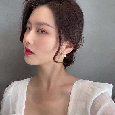 Khuyên tai mạ bạc 925 hình nơ phối ngọc trai nhân tạo đơn giản phong cách Hàn Quốc 