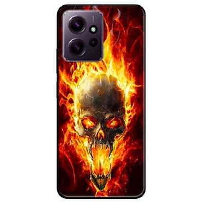 Ốp lưng dành cho Redmi Note 12 - Redmi Note 12 Pro - Redmi Note 12 Pro 5G - Quỷ Lửa Đen - Hàng Chính Hãng