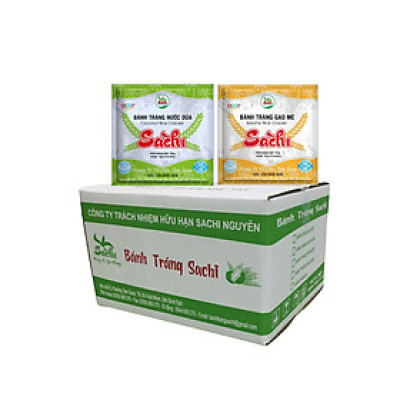 Thùng 25 góii bánh tráng nước dừa và bánh tráng gạo mè nướng