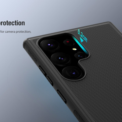 Ốp Lưng Dành Cho Samsung Galaxy S23 Ultra Chính Hãng Nillkin SUPER FROSTED SHIELD PRO Dạng Sần, Chống Sốc, Không Bám Vân Tay - Hàng Chính Hãng