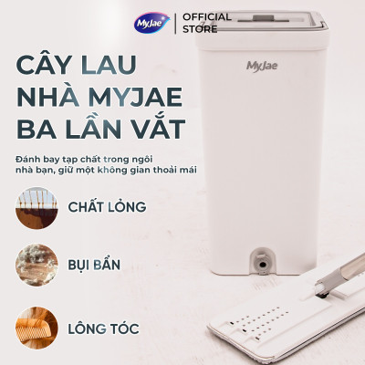 Bộ cây lau nhà tự vắt thông minh 3 thanh vắt sợi microfiber