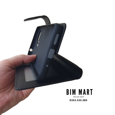 Bao da dạng ví dành cho Xiaomi POCO C40 Hanman có quai cài - Hàng nhập khẩu