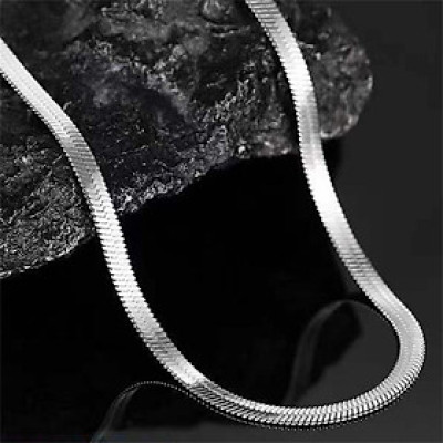 Dây Chuyền Xương Rắn Thép Titan, Thời Trang Và Tối Giản, Dây Chuyền Áo Len Cao Cấp Sợi Mì