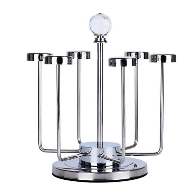 Giá Úp Cốc Đẹp Để Bàn, LUXURY Giá Để Cốc Chén Inox Cao Cấp Xoay 360 Độ Sang Chảnh Và Tiện 