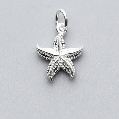 Combo 2 cái charm bạc hình sao biển treo - Ngọc Quý Gemstones