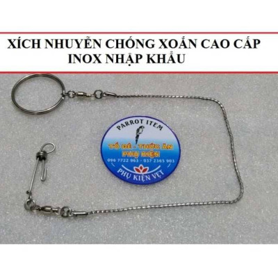 1 cầu đứng nhỏ dài 30 rộng 22 cao 35 kèm xích nhuyễn và vòng chân dành cho lovebird, cockateil, ngực hồng, sun, Green Check,lory đứng