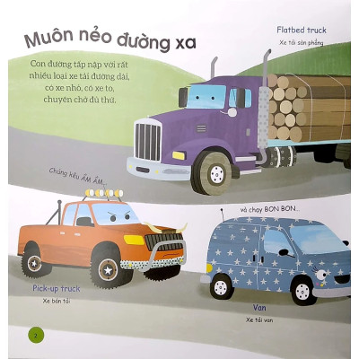 Busy Machines - Trucks: Những Cỗ Máy Năng Nổ - Xe Tải (Song Ngữ Anh - Việt)