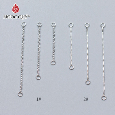 Charm bạc chuỗi xích trang trí - Ngọc Quý Gemstones