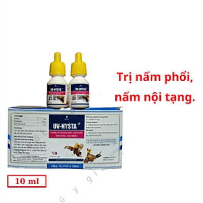1 lọ UV- Nista trị nấm diều, nấm họng, đẹn miệng cho chim, vẹt, gia cầm