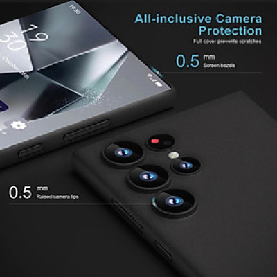 Ốp lưng nhám cho Samsung Galaxy S24 Ultra / S24 Plus hiệu Memumi Slim siêu mỏng 0.3mm có màng bảo vệ Camera (mặt lưng nhám mềm mịn) - hàng nhập khẩu