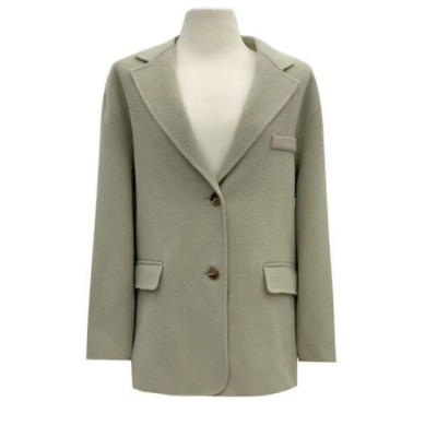 Áo khoác dạ dáng rộng thời trang Hàn Quốc (Xanh lá)