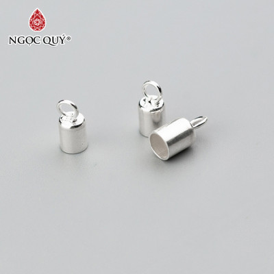 Combo 8 cái charm bạc chụp đầu dây - Ngọc Quý Gemstones