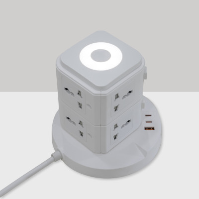 Ổ Cắm Điện Tích Hợp Củ Sạc Nhanh và Đèn Ngủ iCore ITS100C