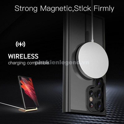 Ốp lưng nhám sạc từ tính cho Samsung Galaxy S25 Ultra | S24 Ultra hiệu Likgus PC Ultra-thin Frosted Magnetic Case - mặt lưng nhám mờ chống bám bẩn, gờ bảo vệ Camera 0.5mm - Hàng chính hãng