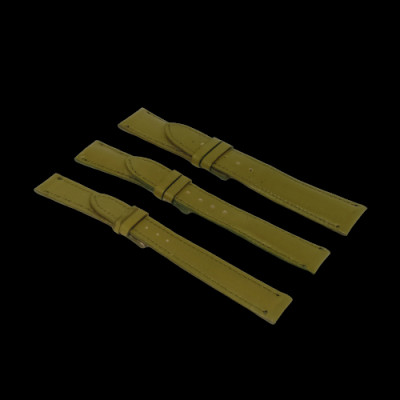 HJ8123-24-25 - Dây đồng hồ Huy Hoàng da bò size 16, 18, 20 màu rêu, xám, xanh da