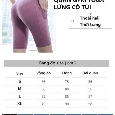 Quần Gym Yoga Form Lửng Tạo Dáng Mông Đào Cleacco , Chất Liệu Co Giãn 4 Chiều , Thoải Mái , Dáng Đẹp - Hàng Chính Hãng BORO SPORT