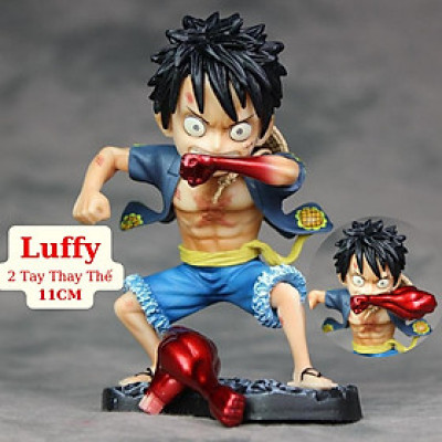 Mô Hình LED Luffy 2 Tay Thay Thế 11cm Mô hình One Piece Cao Cấp, Figure Mô Hình Anmie One Piece Luffy Vua Hải Tặc