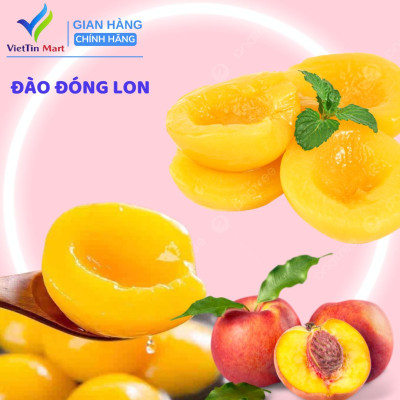 Đào Ngâm Nước Đường RICH FRUIT Lon 825g