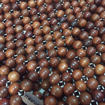 Chiếu Hạt Gỗ Hương Đỏ , kích Thước 1,2mx1,9m hạt 1.2cm - Chiếu gỗ Mian .vn ( video , hình thật )