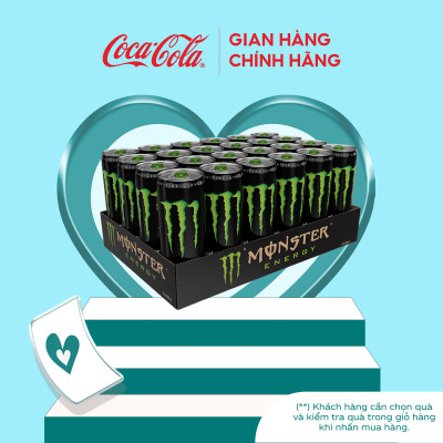 Lốc 24 Lon Nước Tăng Lực Giải Khát Monster Energy 355ml/Lon  Coca-Cola Official Store_TK