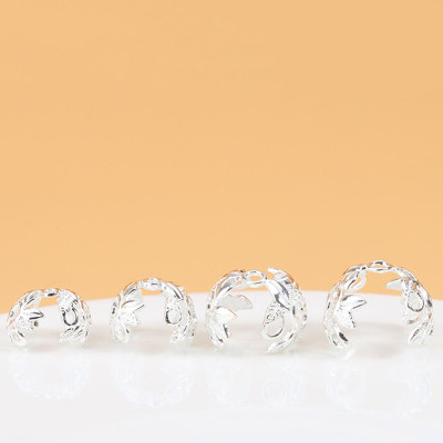 Combo charm bạc hoa ôm hạt xỏ ngang - Ngọc Quý Gemstones