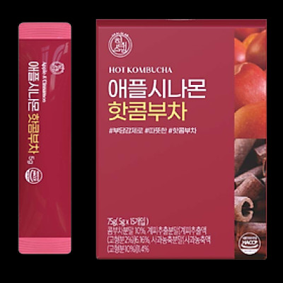 Trà Hot Kombucha Healslab Hàn Quốc Vị Táo Quế