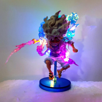 Mô Hình Luffy Gear 5 Cầm Sét 10Cm Mô hình One Piece Cao Cấp, Figure Mô Hình Anmie One Piece Luffy Vua Hải Tặc