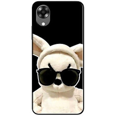 Ốp lưng cho Oppo A15 - A15s - A35 4G - A17 - A17K - A57 4G - A94 5G - A95 5G - Thỏ Kính Đen - Hàng Chính Hãng