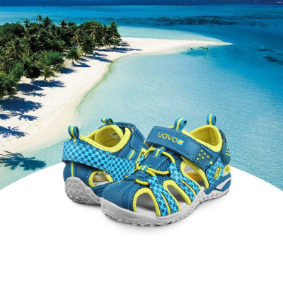 Dép sandal bé trai kiểu rọ thể thao kháng khuẩn đi học đi chơi, đá bóng, lót đế chỉnh hình đa tác dụng cho bé 3 - 12 tuổi ST32