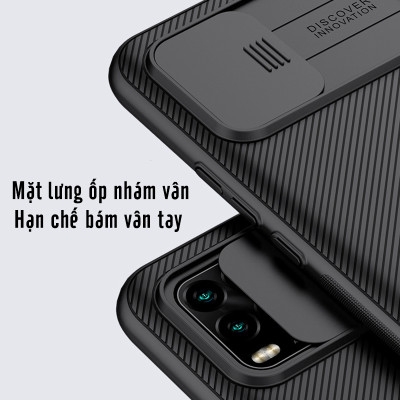 Ốp lưng cho Xiaomi Mi 10 Lite Nillkin CamShield che camera - Hàng Nhập Khẩu