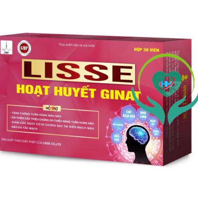 ￼Lisse hoạt huyết Ginat   - Hộp 30 viên- Tăng Cường Tuần Hoàn Máu