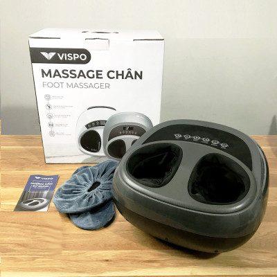 Máy Massage Chân VISPO - Massage Lòng Bàn Chân, Ngón Chân - Máy Massage Sử Dụng Con Lăn Và Áp Suất Khí
