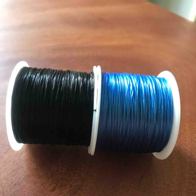 	 2 CUỘN THUN CO GIÃN MÀU XANH DƯƠNG VÀ ĐEN HOẶC NÂU ĐEN XỎ CHUYÊN XỎ VÒNG TAY BẰNG ĐÁ NAM NỮ