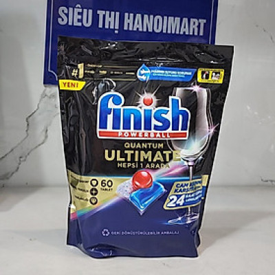 Viên rửa bát chén Finish Quantum  60 viên (Nk Đức )
