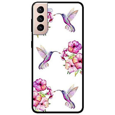 Ốp lưng dành cho Samsung S21 - S21 Plus - S21 Ultra mẫu Hoa Và Chim Hồng