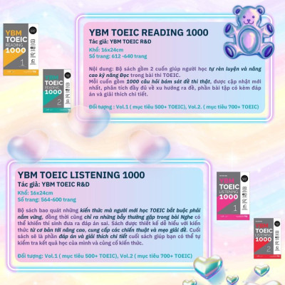 Sách YBM TOEIC READING 1000 Vol 2 (YBM Actual TOEIC Tests RC 1000) - Alphabooks - BẢN QUYỀN