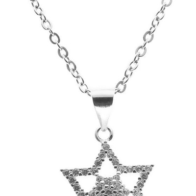 Dây Và Mặt Dây Chuyền Bạc Hiểu Minh DMD177S ngôi sao 6 cánh