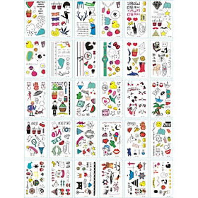 30 Tờ Hình Xăm Dán Tattoo Xăm Nước Tha Thu