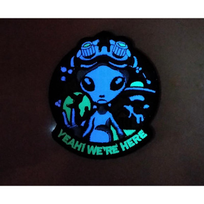 Patch_velcro người ngoài hành tinh dán quần áo_ba lô túi xách