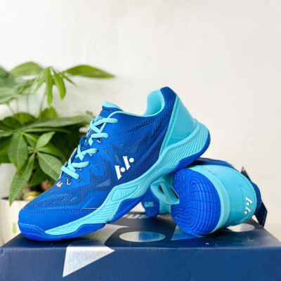 giày bóng chuyền Lefus L028 mầu xanh, đế kếp bền bỉ - hàng công ty