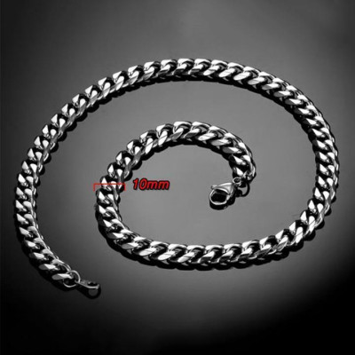 Dây chuyền nam titan thời trang rẻ đẹp thép không gỉ lặc xéo cao cấp trangsucpt cỡ 7mm PTDCNA157