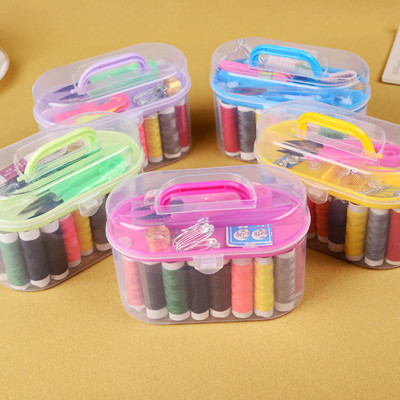 Hộp Kim Chỉ May Vá Quần Áo Xách Tay Mini Đa Năng - Hàng Chính Hãng