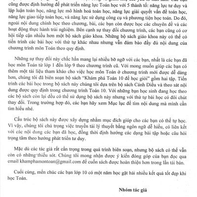 Sách bổ trợ- Khám Phá Toán 10: Để Học Giỏi - Tập 2 (Dùng Kèm SGK Cánh Diều)_HA