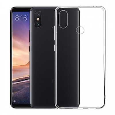 Ốp lưng dẻo cho Xiaomi Mi Max 3 hiệu Ultra Thin mỏng 0.6mm chống trầy - Hàng chính hãng 