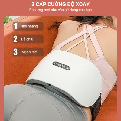 Đai Massage Bụng , Hỗ Trợ tan Đau Nhức, Bi Đá Kết Hợp Hồng Ngoại, Giảm Đau Bụng Cho Người Viêm Đại Tràng, Táo Bón, tan mỡ bụng , thon gọn cơ thể 