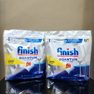 VIÊN RỬA BÁT FINISH QUANTUM All in 1 Max 21 VIÊN- ( ĐỨC )