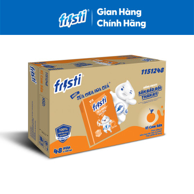 Thùng 48 hộp thức uống từ sữa chua lên men tự nhiên hiệu Fristi 100ml