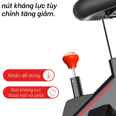 BG [TẶNG GIÁ ĐỠ DI ĐỘNG] Xe đạp tập thể thao đa năng trong nhà SPINING BIKE S500 mới (hàng nhập khẩu)