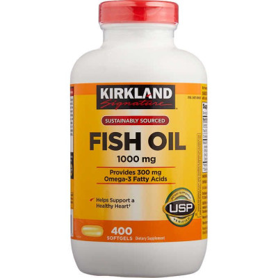 Omega 3 dầu cá Kirkland Signature Fish Oil Hỗ trợ sức khỏe não bộ, tim mạch, khớp, bổ mắt, làm đẹp da và tăng sức khỏe tổng thể - OZ Slim Store